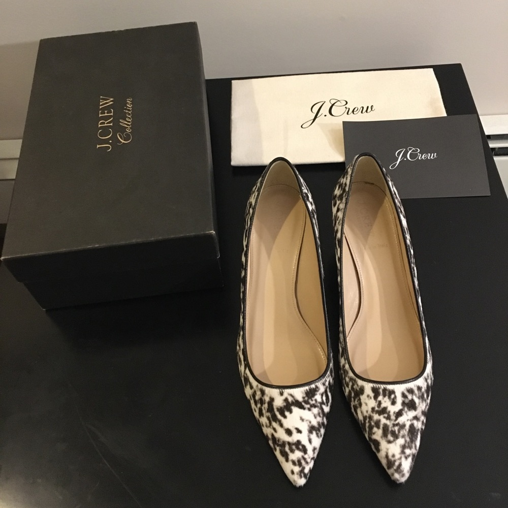 NWT J.Crew Haircalf Pearl Pump size 8